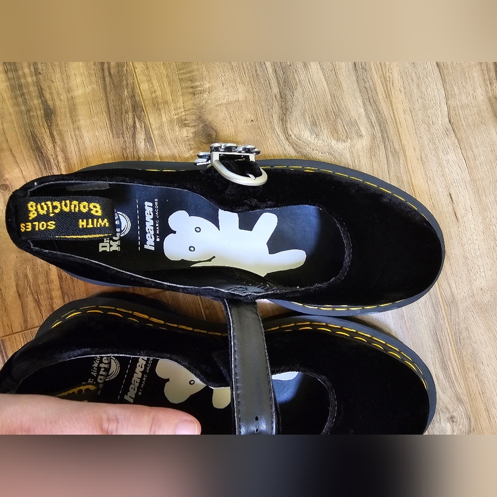 ♥️🧸HOST PICK🧸♥️Dr. Martens ADDINA HEAVEN BY MARC JACOBS VELVET SHOES - Picture 14 of 16
